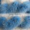 2015 wholesale !! 43*33cm dyed color cashmere with fox fur pillow