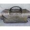 Black Pvc Leather Duffel Bag Carry-on Luggage Suitcase Bag