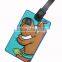 Custom 3D soft silicone luggage tag/ rubber bag tag/ pvc luggage tag