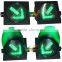 300mm red cross green arrow toll station stop and go led traffic warning light