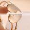 2015 Hotting sale cute gold heart bracelet/bangle , charm heart bracelet/ bangle for girls