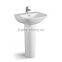 ceramic sanitary bathroom pedestal fancy wash basin