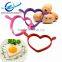 Lovely Heart Shape Silicone Egg Ring