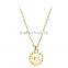 High quality 925 Sterling silver necklace gold plated jewelry korean Park Shin Hye doctors pendant necklace