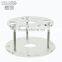 Best Selling Professional Wholesale Fashion 6 Holes Acrylic Round Makeup Brush Holder