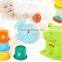 PVC free bath toys, Plastic PVC cartoon baby bath toy, pvc rotating bath animal toys