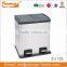 40L Two Compartments Stainless Steel Recycle Bin