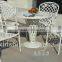 garden Outdoor furniture white cast Aluminium dining set DR-3278