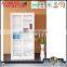 Cheap office metal file cabinet 2 glass door display cabinet