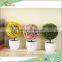 New design Artificial potted topiary table decoration artificial topiary mini artificial grass topiary