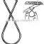 65mm Finger 8 Shape Squeeze Hanging Metal Ceiling Poster Clip