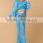 Bollywood sparkle belly dancing long sleeve top and harem pants set