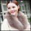 2015 Long Hair Genuine Colorful Faux Fox Fur Collar