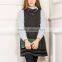 China Manufacture Girls Winter Grey School Uniform Dress
