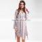 Maxnegio bell sleeve tie dye retro loose dress for ladies