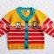 High quality kids winter sweater boys stripe cardigan