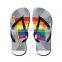 Rainbow Gay Pride Pony Cartoon Beach Slippers Summer Flip Flop