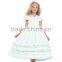 Sleeveless new design young girls long party dresses long white prom dresses