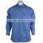 Good quality 100% cotton fire retardant FR long sleeve safety shirt with logos