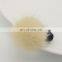 Cute small round mink fur ball hair accessory for kids girl decoration