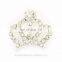 Fashion Style Alloy Rhinestone Tiara Clear Crystal for Accessories Silver Plating