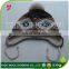 Pom pom earflaps knit hat children winter warm beanie hat