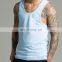 best selling printed polyester men gym tank tops
