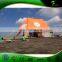 Double Peak Orange Party Event Tent Star Marquee Tent