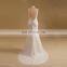 Brilliant Sweet Heart Beaded Cap Sleeve Lace Deep Back Reception Wedding Dresses Chapel Train