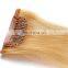 613 Blonde Color Hair Weave Clip In Human Hair Extension Dubai 16 18 20 Inch Peruvian Brazilian Indian Straight Human Hair Weave