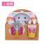 Butterfly Creative cartoon  bamboo fiber children tableware set of five sets of kindergarten baby bowl children's dinner plate
