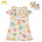 Fashion Kids Party One Piece Wear Girl Frock Simple Design Clothing Vintage Baby Dress Cutting.