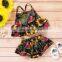 A0139# Baby Girls Set Summer Printing Fashion European and American Baby Camisole Shorts