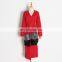 Patchwork Fur Pocket Women's Knitted Coat Autumn New
