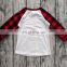 Kids " Santa BABY " Print Xmas Shirt Children Baby ICING Raglan long ruffle sleeve cloth for 1-7T