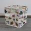 Home Organization Cotton Linen Laundry Basket Box Canvas Foldable Storage Boxes Bins Cubes Boxes