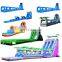 roaring rainforest inflatable pvc large size slide and slip with jewels