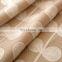Good quality costom fashion style beige velvet linen fabric blackout embroidered ready made curtains