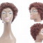 Short Curly100%human Hair Wig With Bangs
