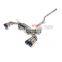super racing tailpipe auto exhaust system for Hyundai Sonata Veloster Rohens coupe exhaust mufflers catback with quad double tip