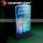 high quality illuminated clear plastic led menu covers