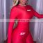 2021 Custom Logo Bodysuits Set And Legging Fall Women Clothes Sexy Long Sleeve Bodycon Body Bodysuits For Women