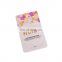 Customized Printing Gold Stamping 3 Sides Sealing Heat Seal Pouch Laminated Aluminum Foil Pink Packaging Bag for Facial Pack