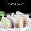 Transparent Flat Bottom Eight Sides Seal Pouches Plastic Bag Kraft Paper Frosted Self-sealing Bag with Handle