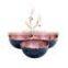 3 compartment metal fancy bowl