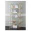 2020 New Design Gold Connection Book Display Rack 6 Tiers Clear Acrylic Book shelf