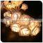 rose decoration battery operated powered christmas lights hot sale