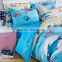 Bright-coloured cartoon printing100%cotton sea world print twill fabric bedding set /bed sheet/duvet cover/pillow
