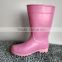 manufacturer provides straightly pink working rain boots