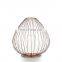 Wholesale Simple Nordic Style Bowl Shape Candle Holder Metal Wire Lantern Tabletop Black Iron Tealight Candle Holders